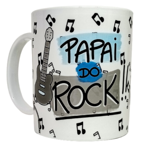 Caneca de Plástico Papai do Rock