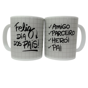 Caneca de Plástico Feliz Dia dos Pais