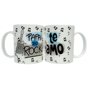 Caneca de Plástico Papai do Rock